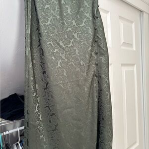 Mi Ami Green Floral Skirt